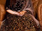 Indian heavy work velvet lehenga