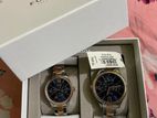 Fossil BQ2736set couple watch