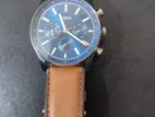 Fossil-Sullivan Multifunction Brown Leather Watch