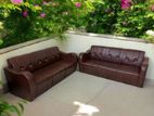 (FP-M-73) Premium Quality Sofa Set 3+3 Artificial Leather.