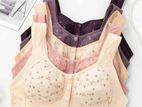 Front button cotton bra