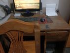 Desktop computer set with table 6gb ram,500 hdd core i3