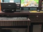 Full desktop PC with Table Printer Camera UPS