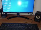 Full fressh lg monitor with A4tech keybord, No problem