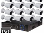 Full HD(1080) Camera DAHUA 16 Pcs & 16Ch-XVR System Packages