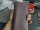 Full leather long wallet