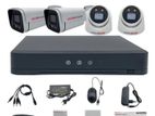 Full-Package 04 Pcs Cctv Cc Camera 4ch xvr 500gb hdd