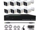Full Package 08 Pcs Cctv Cc Camera 8ch xvr 500gb Hdd