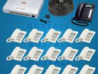 Full Package with 16-Line IKE PABX 16-Telephone Set