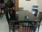 Fully wooden dining table with 6chairs
