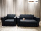 Furnicom 2+1 Seater Leather Sofa Set