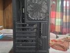 Gaming case temperd glass with power supply 550 wart combo