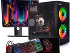 Gaming Pc 5700g 512gb Nvme 19" Led Rgb Key+m+case