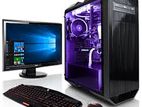 Gaming PC-Core i7-8GB Ram-1TB HDD-Dell 19" LED