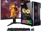 GAMING PC FULL SET UP CORE i 3 8 TH GEN 16 GB RAM SSD 256