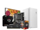 Gaming PC Ryzen 5 3400G 8GB Ram 256GB SSD/19" LED Monitor Vega 8 Graphic