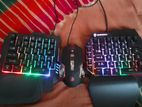 Gaming RGB keyboard, mouse and controller