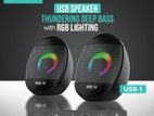 GEEOO USB Speaker with RGB Light