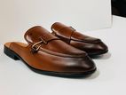 Genuine Leather Half Loafer For Men