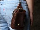 Genuine Leather Men's Waist Bag Top Layer Cowhide Fashion Hook