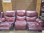 Genuine Leather Recliner sofa set