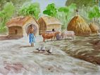 Bengal village life Painting