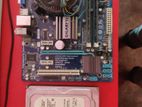 Gigabyte 41 motherboard ddr3 ram 2+2 = 4gb hard disk 1tb