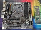 GIGABYTE B450M AORUS M AM4 Micro-ATX Motherboard 100% Fresh