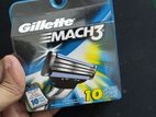 Gillette Mach3 Shaving blades for men (10 Cartridges)