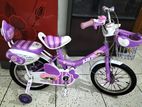 Girls pink bycycle