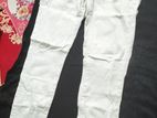 Girls White denim jeans