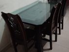 Glass Dining table and 4 chairs