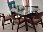 Glass dining table