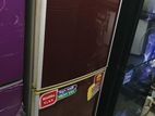 glass door fridge red colour 12 cft fost