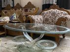 Glass center table