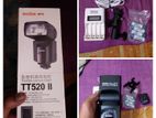 Godox 520।। Camera Flash with Battery, Charger, Single Mount