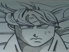 Goku on Fire And Aggressive Mood কাস্টমাইজড sketch