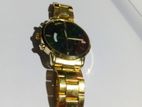 Golden chain watch