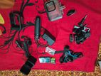 Gopro hero 9 black action camera with many accessories