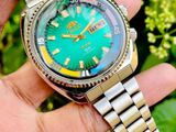 Gorgeous Colorful Vintage Green ORIENT Sea King Automatic Watch