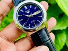 Gorgeous Diamond Cut SEIKO 5 Royal Blue Automatic Watch