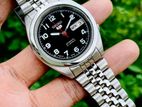 Gorgeous SEIKO 5 Black Numerical Royal Jubilee Automatic Watch