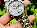 Gorgeous SEIKO 5 Posh Silver White Automatic Watch
