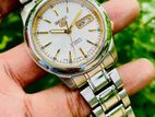 Gorgeous SEIKO 5 SNKK09 Dimmy White Automatic Watch