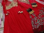 Gown for ladies in bright red Colour