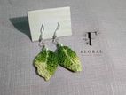Green Shade Leaf Earring \