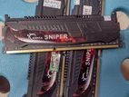 G.SKILL Sniper Series Gaming 4GB DDR3 1600 Desktop RAM 1 Year Warranty