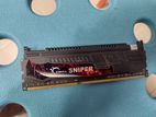 G.SKILL Sniper Series Gaming 4GB DDR3 1600 Desktop RAM 1 Year Warranty