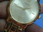 GUESS GOLD TONE WATCH ROMAN