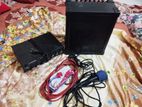 Electric Guitar Amplifier+Microphone setup